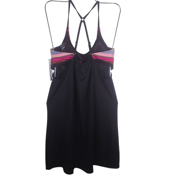 Athleta UPF 50+ Fabric Blousy Tankini Dress Summer Swim Women's 38 B/C NWT - Picture 2 of 5
